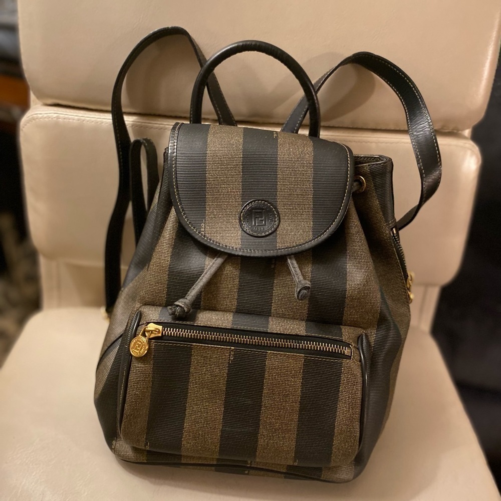 EUC FENDI PENQUIN CANVAS BACKPACK​​​​​​​ - Picture 3 of 15